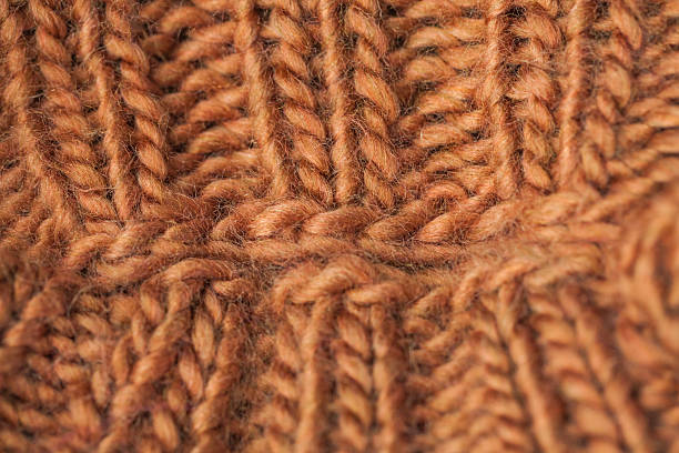 tessuto a maglia - close to brown wool canvas foto e immagini stock