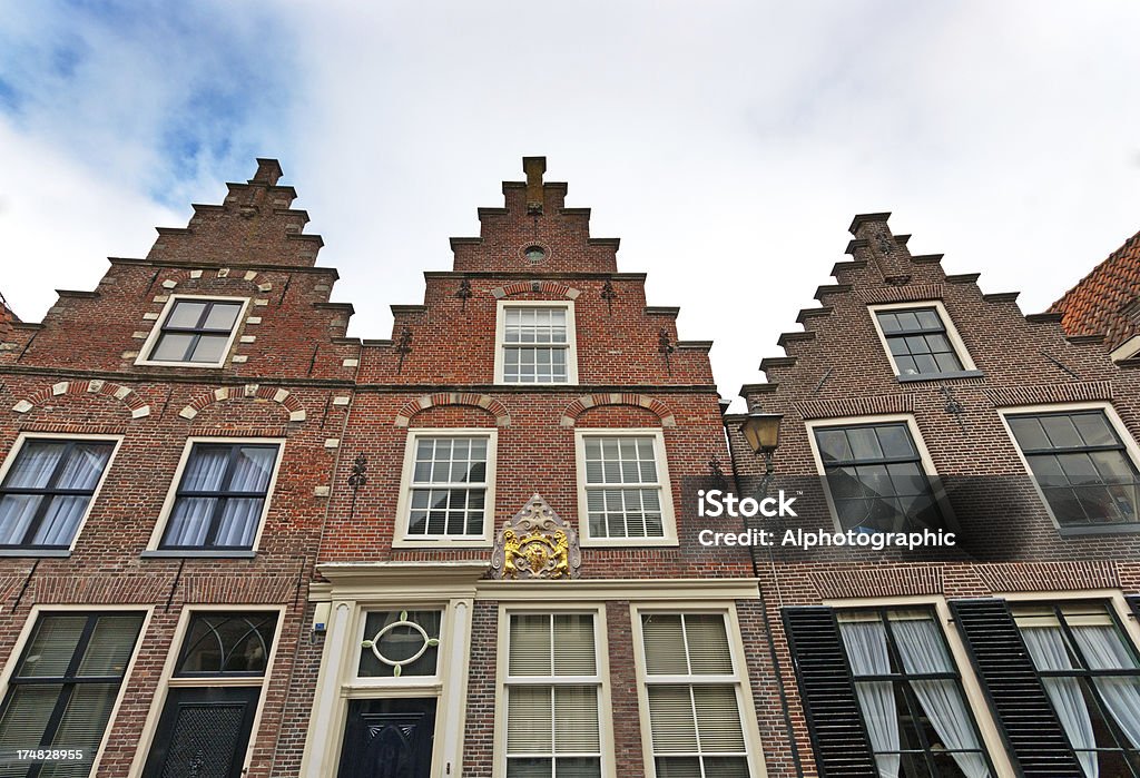 Gebäude in Edamer Niederlande. - Lizenzfrei Alt Stock-Foto