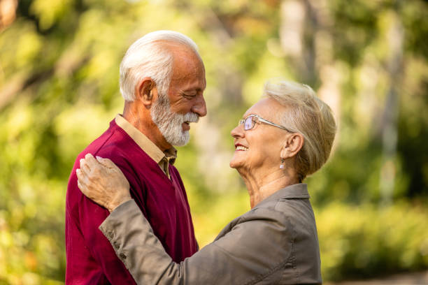 istock Romantic elderly couple enjoying together. 1748289571