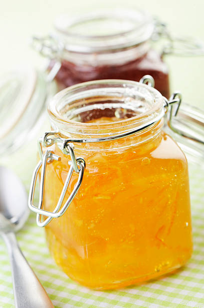 istock Jars of marmalade and red berry jam 174828977