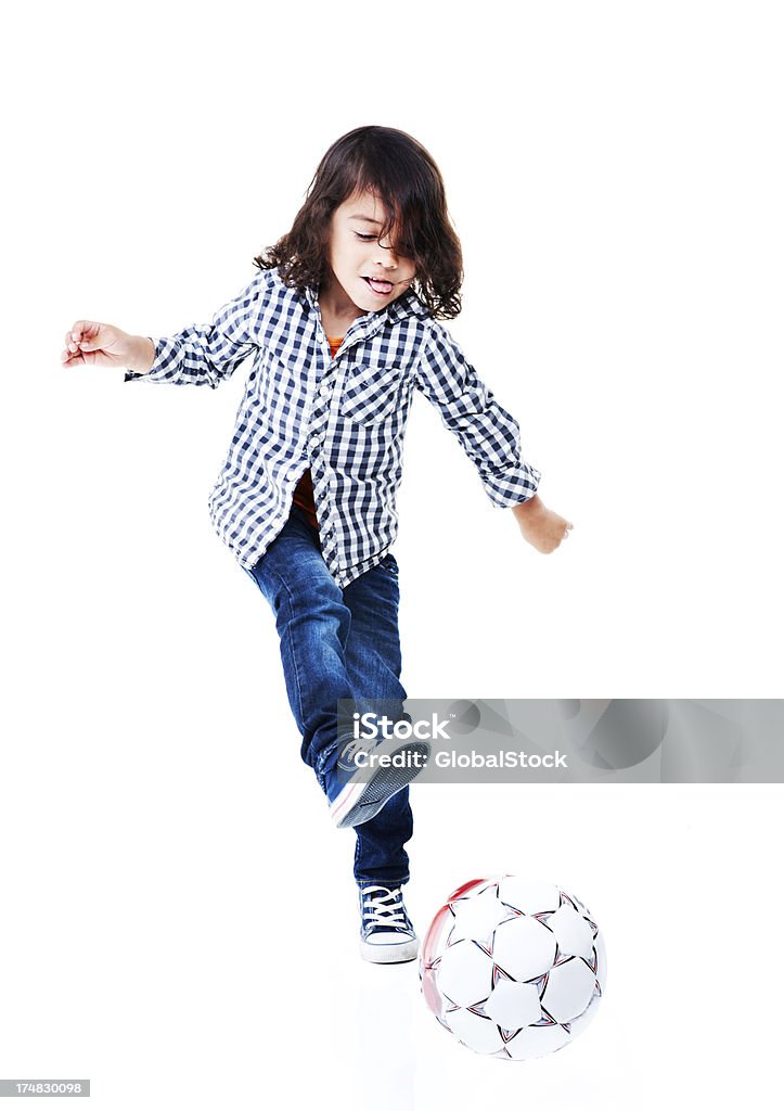 Chute a gol! - Foto de stock de Bola royalty-free