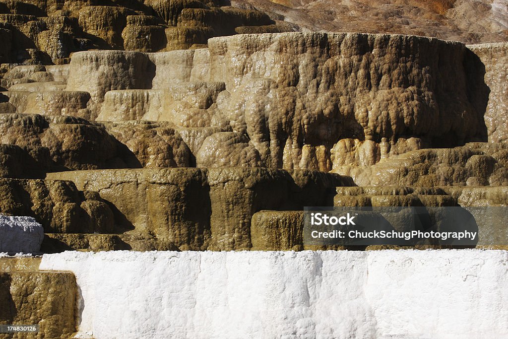 Вулкан Йеллоустоун Fumarole Глиняная посуда - Стоковые фото Biscuit Basin роялти-фри