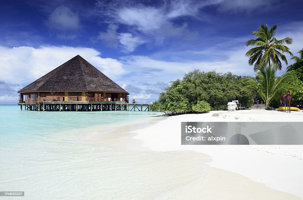 Ristorante delle Maldive - Foto stock royalty-free di Acqua