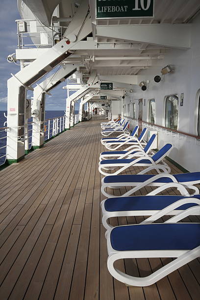ship deck stock photo
