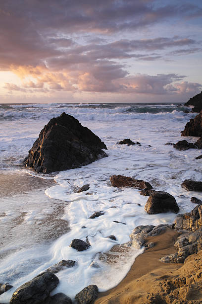 Beach in Portugal at Sunset