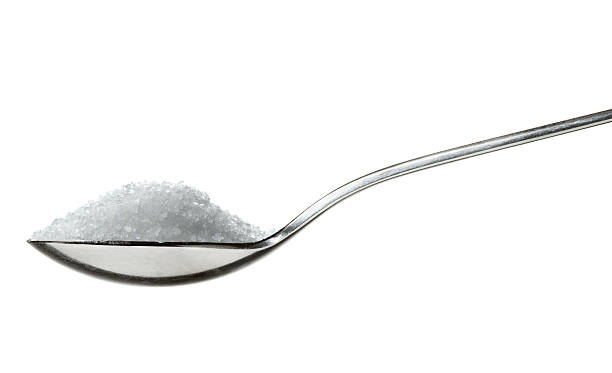 соль на ложка - sugar spoon salt teaspoon стоковые фото и изображения