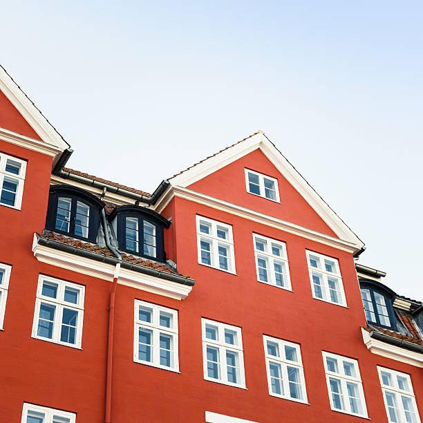 nyhavn a copenaghen facciata di casa - hans christian andersen danish culture denmark copenhagen foto e immagini stock