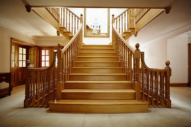 Photo of Entrance Hall with oak staircase
