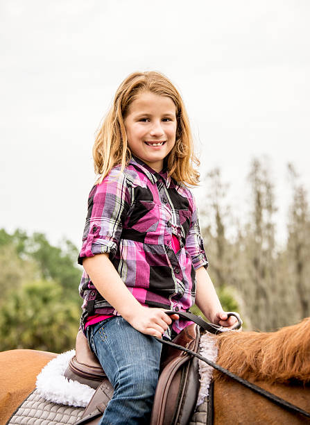 istock Little Girl on a Horse 174831276