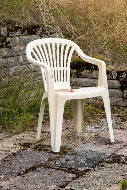 istock single white garden chair in summer 1748315591