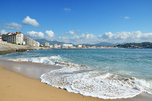 Vista de Saint-Jean-de-Luz - fotografia de stock