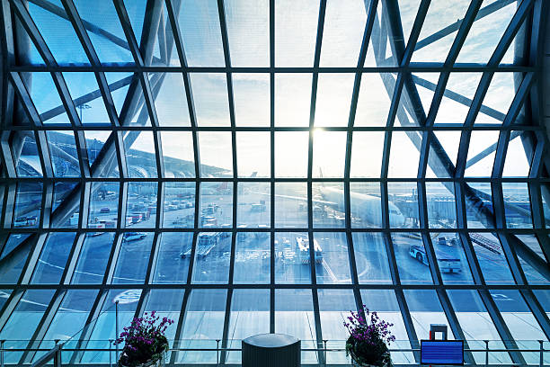 istock airport seen through the gate window 174831850
