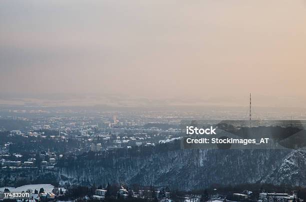 Linz In Winter Stock Photo - Download Image Now - Aerial View, Angle, Architecture