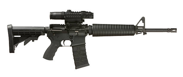 ar - 15 violence arme - rifle photos et images de collection