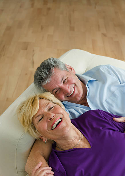 istock Senior couple embracing 174832391