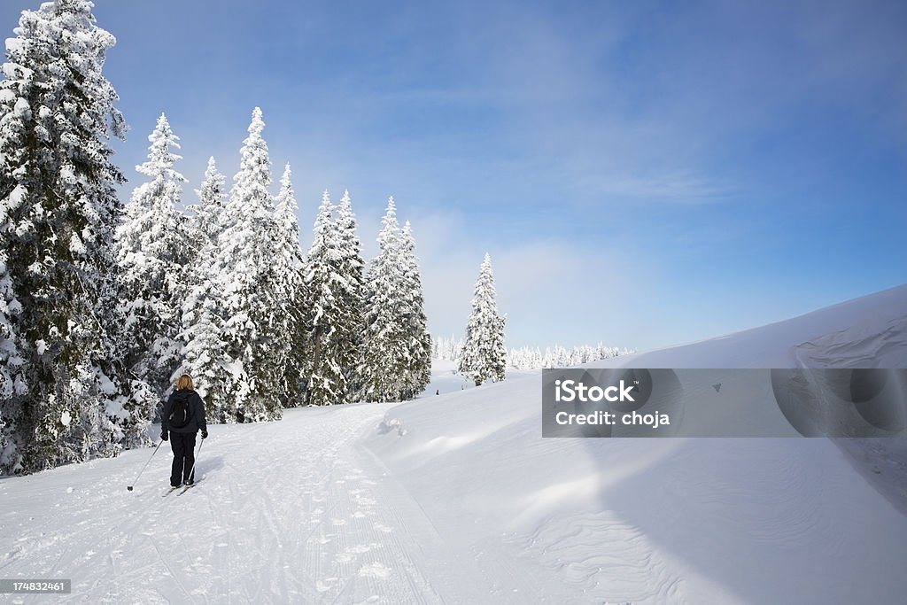 Course de Ski en hiver sur un magnifique day.Rogla, la Slovénie - Photo de Activité de loisirs libre de droits