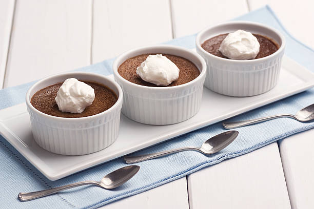 istock Three Ramekins of Chocolate Pot de Creme 174832660