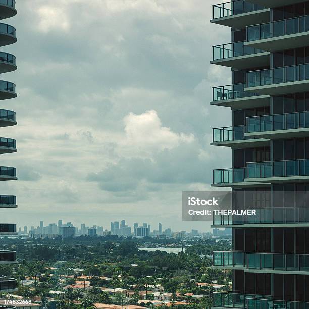 Miami Skyline Stock Photo - Download Image Now - Built Structure, City, Cityscape