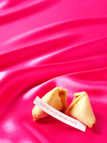 istock Pink Satin with a Fortune Cookie and Message of Love 174832808