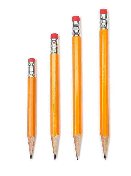 istock Yellow Pencils In A Row From Shortest to Longest 174832864