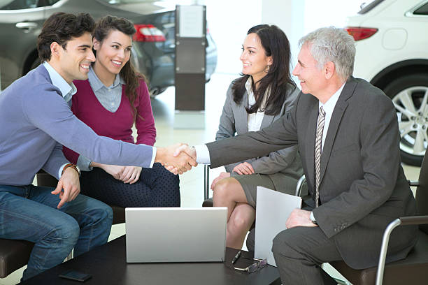 istock Couple buying car. 174832989