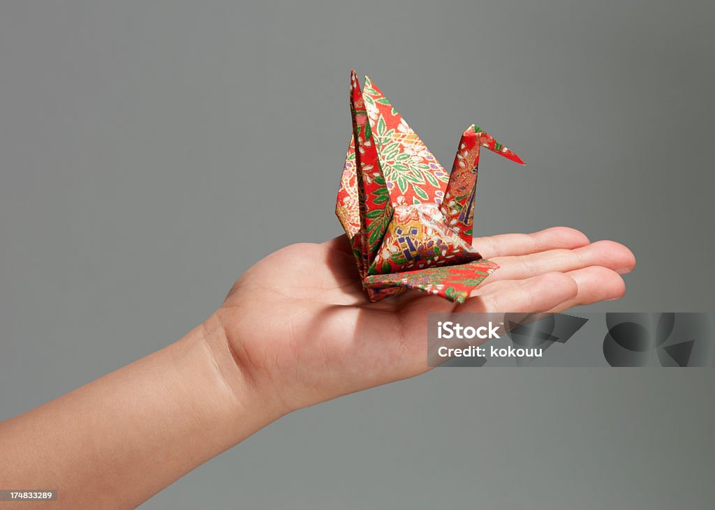 Gru giapponese tradizionale - Foto stock royalty-free di Origami