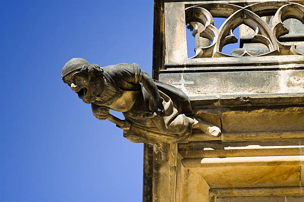 생피에르에 비트 석상 - cathedral close up gargoyle prague 뉴스 사진 이미지