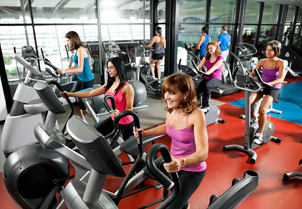 istock Group of women exercising 174833641