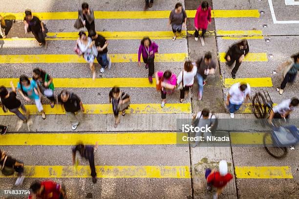 크라우드 건널목 In Hong Kong 거리에 대한 스톡 사진 및 기타 이미지 - 거리, 건널목, 걷기