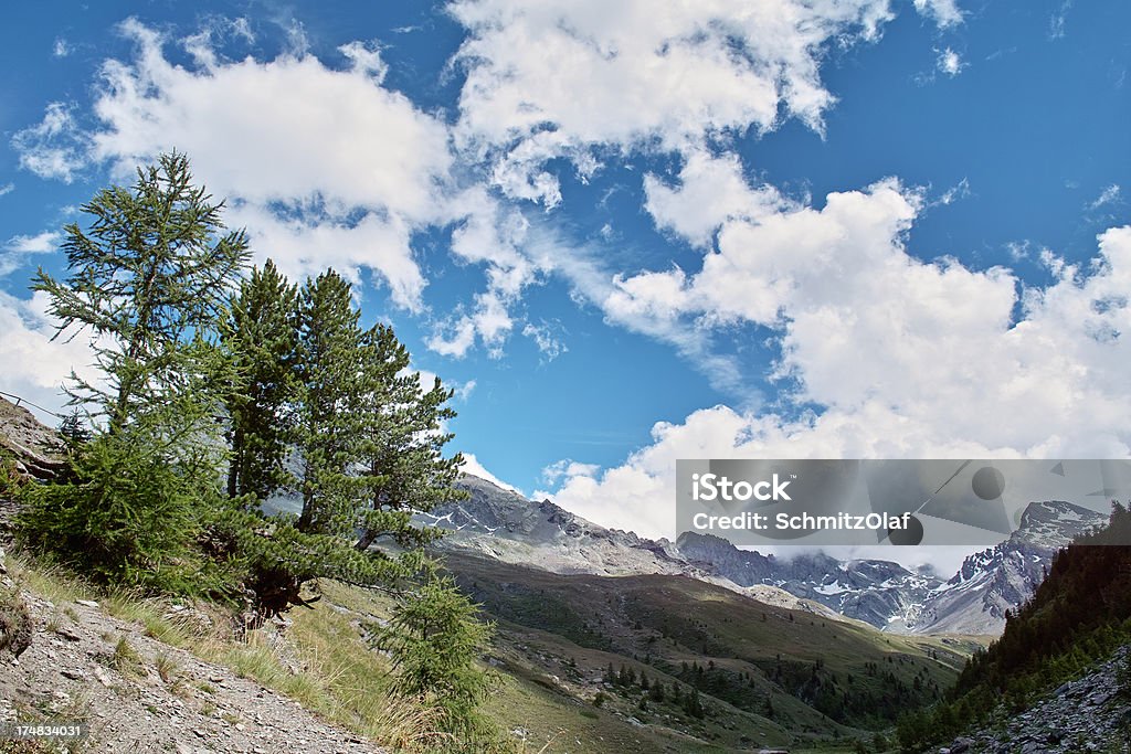 Paisaje de los Alpes Queyras Francia - Foto de stock de Aire libre libre de derechos