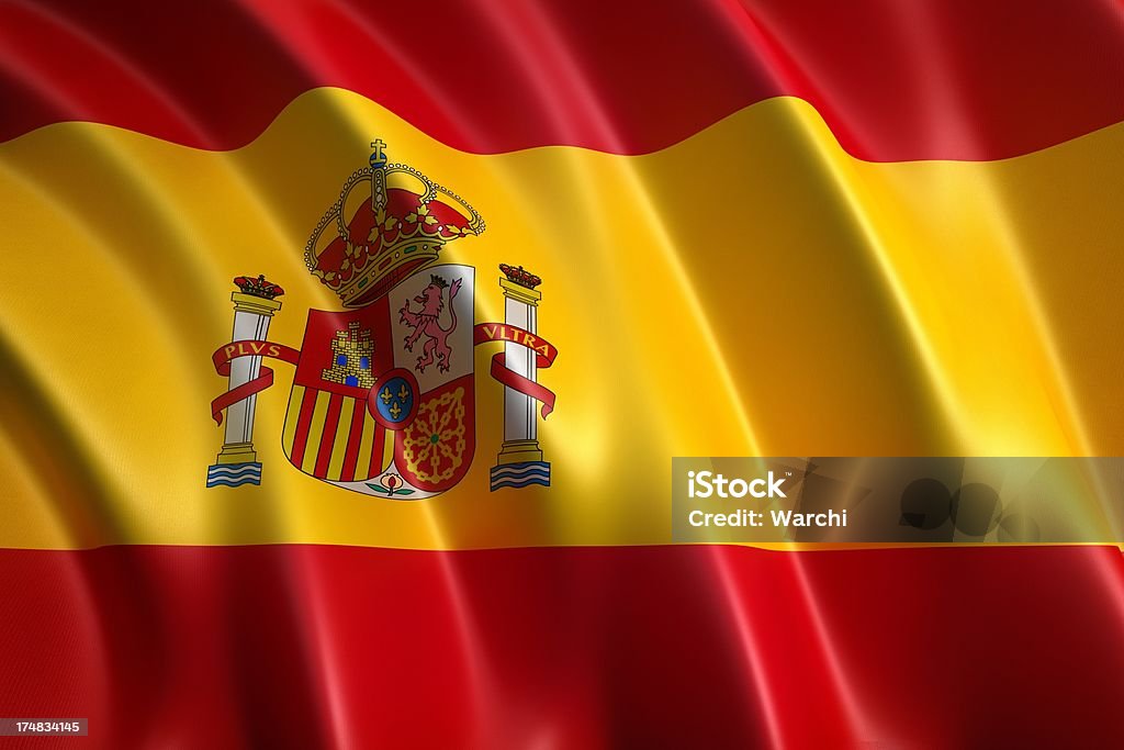 Bandera española - Foto de stock de Bandera libre de derechos