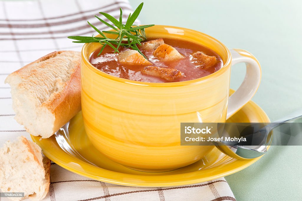 Zuppa di pomodoro - Foto stock royalty-free di Alimentazione sana