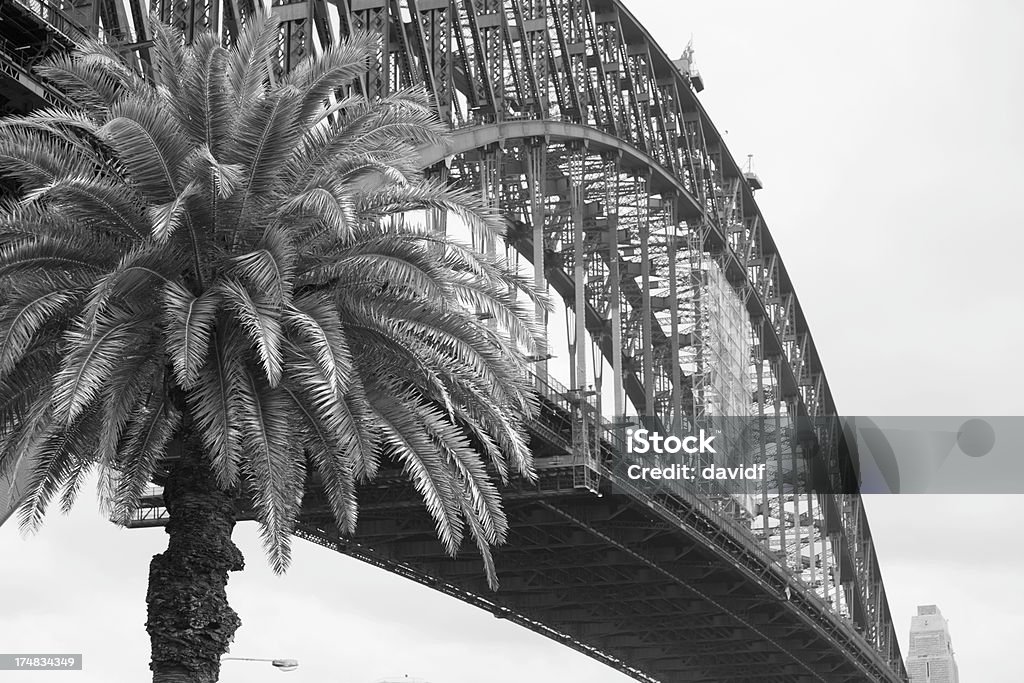 Infrarrojos Puente del Puerto de Sídney - Foto de stock de Blanco y negro libre de derechos