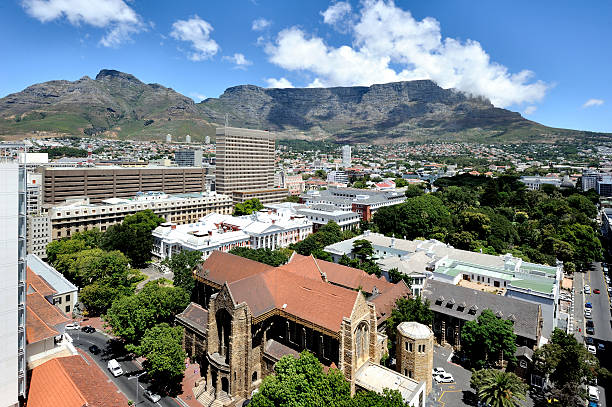 istock High viewpoint of Cape Town city and Table Mountain 174834507