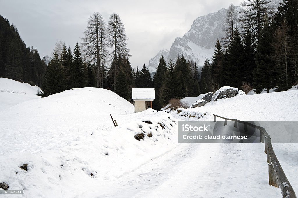 Zimowej scenerii. Obraz w kolorze - Zbiór zdjęć royalty-free (Alpy)