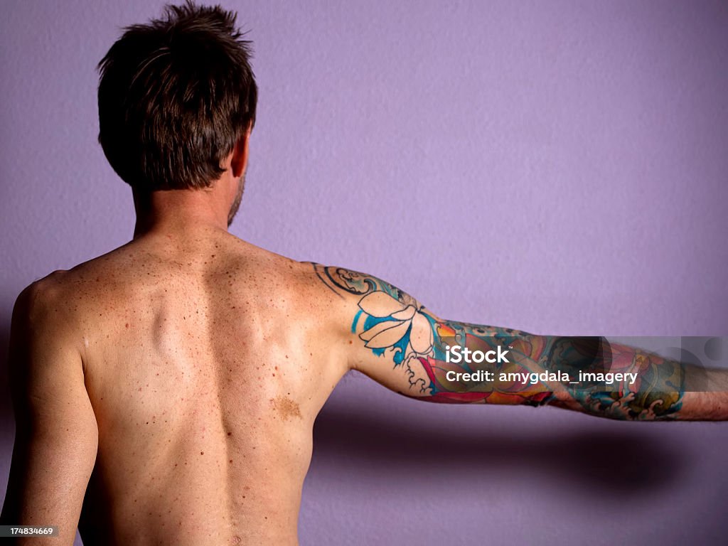 Татуировка Портрет - Стоковые фото Мужчины роялти-фри