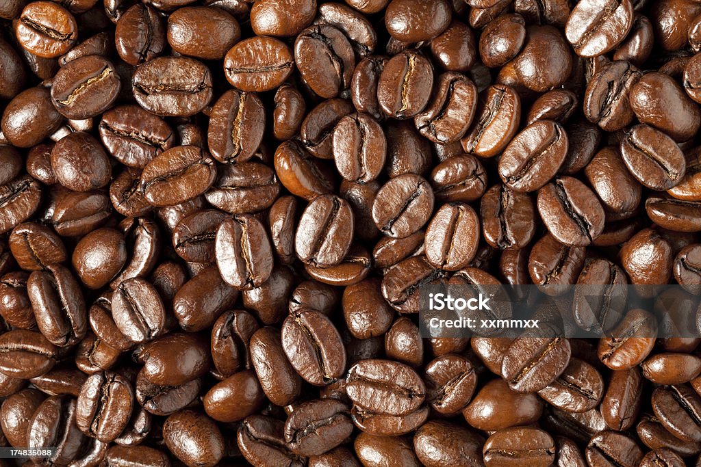 Coffee beans Close up of coffee beans. This file is cleaned and retouched. Backgrounds Stock Photo