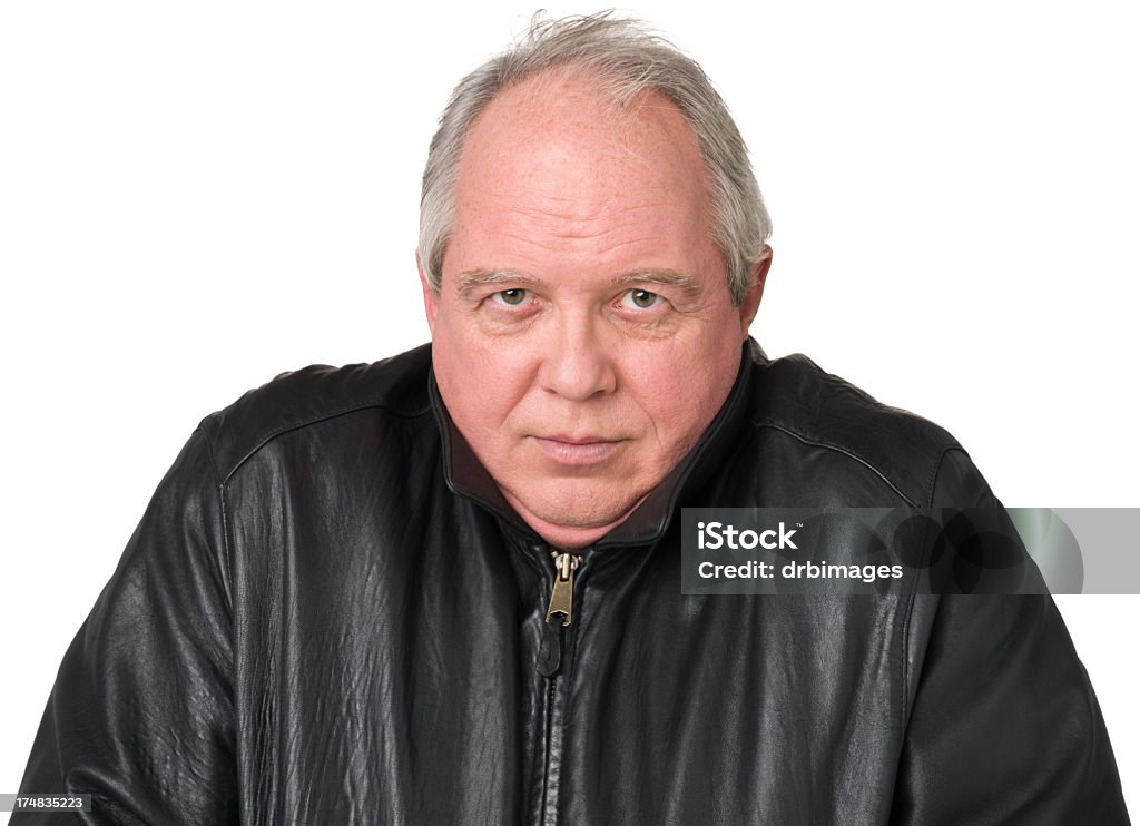 Cold homme en veste en cuir - Photo de Blouson en cuir libre de droits