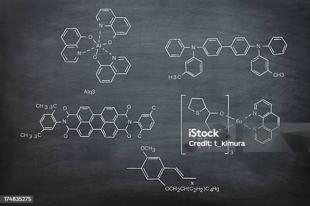 Chemical Structures Stock Photo - Download Image Now - Periodic Table, Chalkboard - Visual Aid, DNA