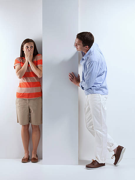istock Couple playing hide and seek 174835311