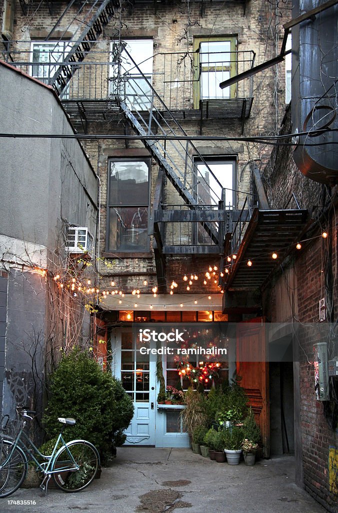 매력적인 골목 레스토랑 - 로열티 프리 뉴욕 시 스톡 사진