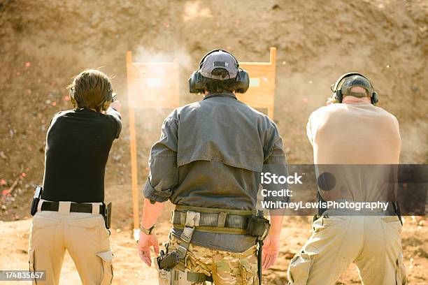 Shooting Range Stock Photo - Download Image Now - Target Shooting, Gun, Sports Training