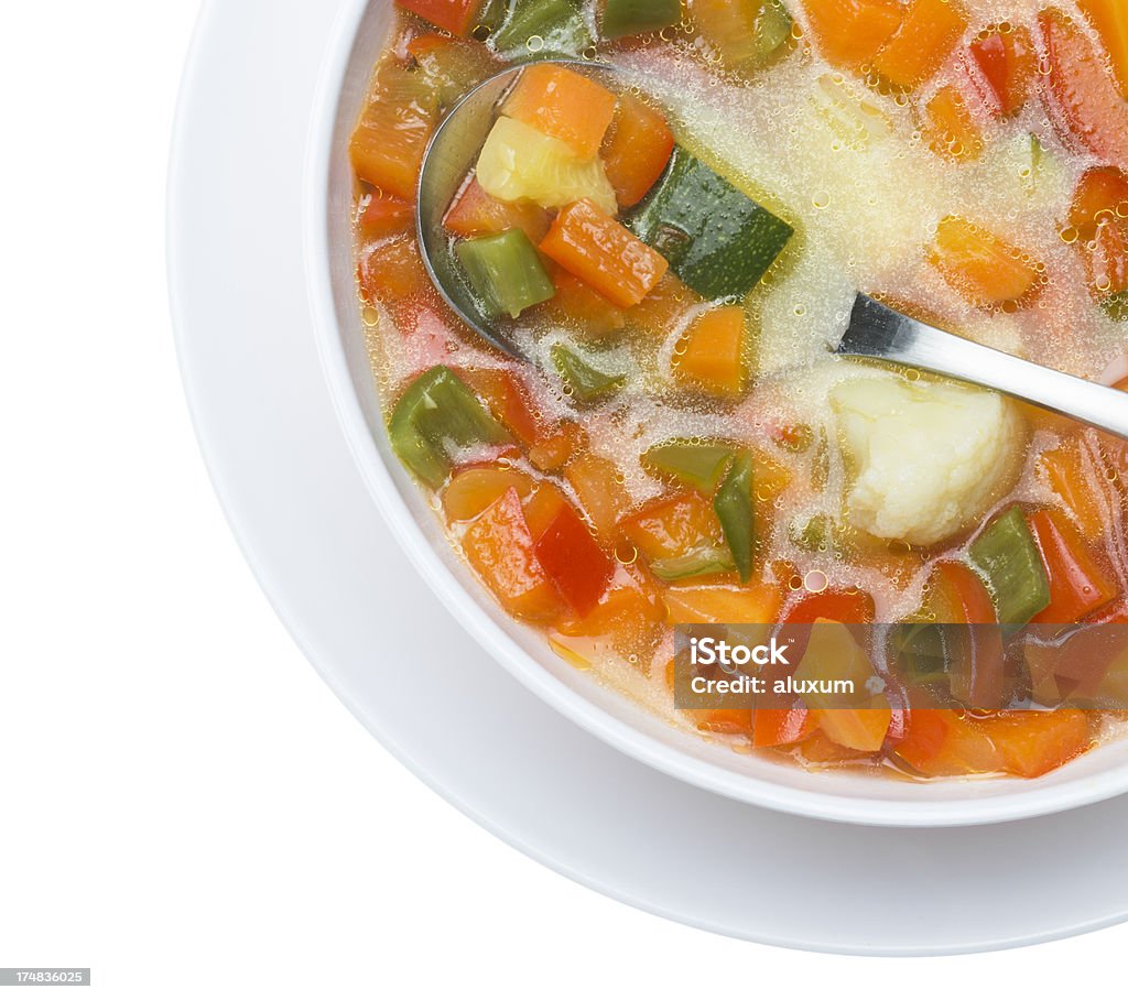 Soupe Minestrone de légumes - Photo de Aliment libre de droits
