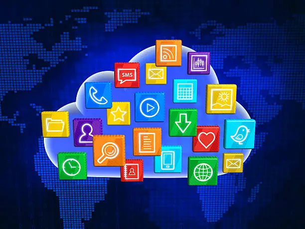 Photo of Cloud computing concept