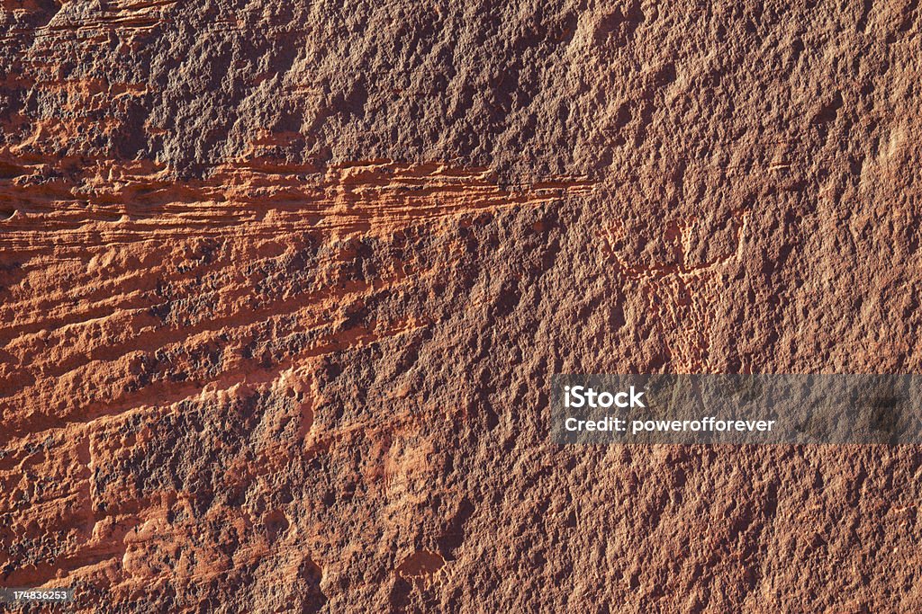 Petroglyphs в Долина монументов - Стоковые фото Navajo Sandstone роялти-фри