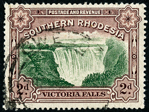 selo das cataratas de victoria - southern rhodesia imagens e fotografias de stock