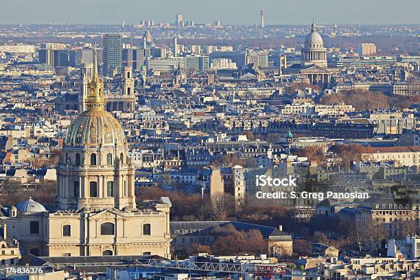 Vista Aérea De Paris - Fotografias de stock e mais imagens de Ao Ar Livre - Ao Ar Livre, Bairro Latino, Bairro dos Inválidos