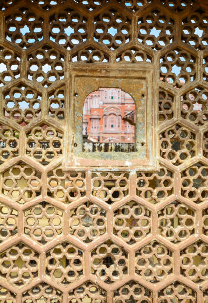istock Beautiful sandstone carvings on the wall 1748364761