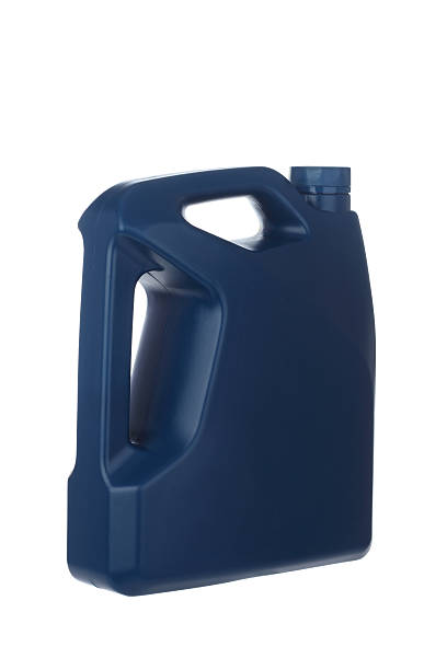 istock Blue Motor Oil Bottle on White Background 174836571