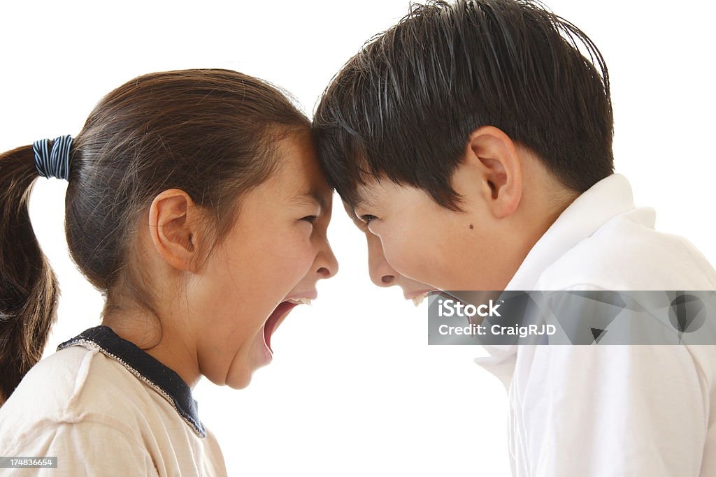 Childrens Arguement - Foto stock royalty-free di Close-up